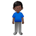 🧍🏿‍♂️ Emoji stehender Mann: dunkle Hautfarbe Samsung One UI 5.0.