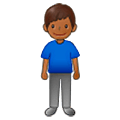 🧍🏾‍♂️ Emoji stehender Mann: mitteldunkle Hautfarbe Samsung One UI 5.0.