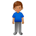 🧍🏽‍♂️ Emoji stehender Mann: mittlere Hautfarbe Samsung One UI 5.0.