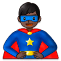 Emoji 🦸🏿‍♂️ Supereroe Uomo: Carnagione Scura su Samsung One UI 5.0.