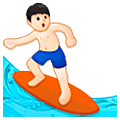 🏄🏻‍♂️ Emoji Hombre Haciendo Surf: Tono De Piel Claro en Samsung One UI 5.0.