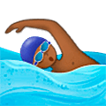 🏊🏾‍♂️ Emoji Hombre Nadando: Tono De Piel Oscuro Medio en Samsung One UI 5.0.