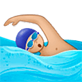 Emoji 🏊🏼‍♂️ Nuotatore: Carnagione Abbastanza Chiara su Samsung One UI 5.0.
