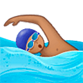 Homem Nadando: Pele Morena Samsung One UI 5.0.