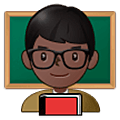 👨🏿‍🏫 Emoji Lehrer: dunkle Hautfarbe Samsung One UI 5.0.