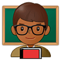 👨🏾‍🏫 Emoji Professor: Pele Morena Escura na Samsung One UI 5.0.
