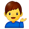 💁‍♂️ Emoji Homem Com A Palma Virada Para Cima na Samsung One UI 5.0.