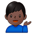 Emoji 💁🏿‍♂️ Uomo Con Suggerimento: Carnagione Scura su Samsung One UI 5.0.