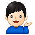 💁🏻‍♂️ Emoji Homem Com A Palma Virada Para Cima: Pele Clara na Samsung One UI 5.0.