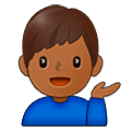 💁🏾‍♂️ Emoji Homem Com A Palma Virada Para Cima: Pele Morena Escura na Samsung One UI 5.0.