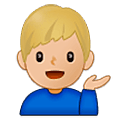 💁🏼‍♂️ Emoji Infoschalter-Mitarbeiter: mittelhelle Hautfarbe Samsung One UI 5.0.