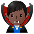 🧛🏿‍♂️ Emoji Vampiro Hombre: Tono De Piel Oscuro en Samsung One UI 5.0.