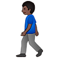 🚶🏿‍♂️ Emoji Hombre Caminando: Tono De Piel Oscuro en Samsung One UI 5.0.