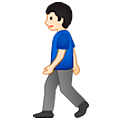 🚶🏻‍♂️ Emoji Hombre Caminando: Tono De Piel Claro en Samsung One UI 5.0.