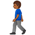 Hombre Caminando: Tono De Piel Oscuro Medio Samsung One UI 5.0.