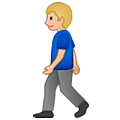 Hombre Caminando: Tono De Piel Claro Medio Samsung One UI 5.0.
