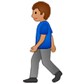 🚶🏽‍♂️ Emoji Hombre Caminando: Tono De Piel Medio en Samsung One UI 5.0.