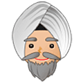 👳🏼‍♂️ Emoji Mann mit Turban: mittelhelle Hautfarbe Samsung One UI 5.0.