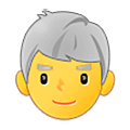 👨‍🦳 Emoji Hombre: Pelo Blanco en Samsung One UI 5.0.