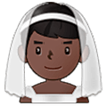 Emoji 👰🏿‍♂️ Sposo Con Velo: Carnagione Scura su Samsung One UI 5.0.