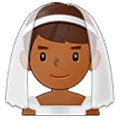 👰🏾‍♂️ Emoji Hombre Con Velo: Tono De Piel Oscuro Medio en Samsung One UI 5.0.