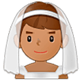 Emoji 👰🏽‍♂️ Sposo Con Velo: Carnagione Olivastra su Samsung One UI 5.0.