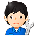 🧑🏻‍🔧 Emoji Mecánico: Tono De Piel Claro en Samsung One UI 5.0.
