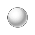 ⚬ Emoji Círculo branco pequeno médio  na Samsung One UI 5.0.
