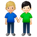 Emoji 👨🏼‍🤝‍👨🏻 Due Uomini Che Si Tengono Per Mano: Carnagione Abbastanza Chiara E Carnagione Chiara su Samsung One UI 5.0.