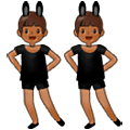 👯🏾‍♂️ Emoji Hombres Con Orejas De Conejo, Tono De Piel Oscuro Medio en Samsung One UI 5.0.