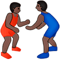 🤼🏿‍♂️ Emoji Hombres Luchando, Tono De Piel Oscuro en Samsung One UI 5.0.