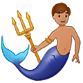🧜🏽‍♂️ Emoji Sirena Hombre: Tono De Piel Medio en Samsung One UI 5.0.