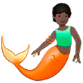🧜🏿 Emoji Persona Sirena: Tono De Piel Oscuro en Samsung One UI 5.0.