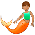 🧜🏽 Emoji Persona Sirena: Tono De Piel Medio en Samsung One UI 5.0.