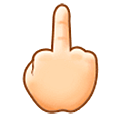Emoji 🖕🏻 Dito Medio: Carnagione Chiara su Samsung One UI 5.0.