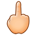🖕🏼 Emoji Dedo Corazón Hacia Arriba: Tono De Piel Claro Medio en Samsung One UI 5.0.