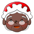Émoji 🤶🏿 Mère Noël : Peau Foncée sur Samsung One UI 5.0.