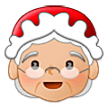 Émoji 🤶🏼 Mère Noël : Peau Moyennement Claire sur Samsung One UI 5.0.