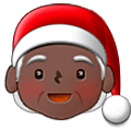 Emoji 🧑🏿‍🎄 Santa Claus: Carnagione Scura su Samsung One UI 5.0.