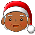 🧑🏾‍🎄 Emoji Noel: Pele Morena Escura na Samsung One UI 5.0.