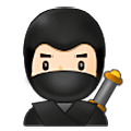 Émoji 🥷🏻 Ninja : Peau Claire sur Samsung One UI 5.0.