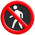 🚷 Emoji Proibida A Passagem De Pedestres na Samsung One UI 5.0.