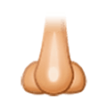 Emoji 👃🏼 Naso: Carnagione Abbastanza Chiara su Samsung One UI 5.0.