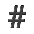 Emoji #️ Segno della griglia su Samsung One UI 5.0.