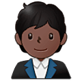Emoji 🧑🏿‍💼 Persona Che Fa Un Lavoro D’ufficio: Carnagione Scura su Samsung One UI 5.0.