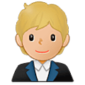 🧑🏼‍💼 Emoji Trabalhador De Escritório: Pele Morena Clara na Samsung One UI 5.0.