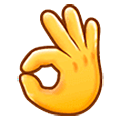 Emoji 👌 Mano Che Fa OK su Samsung One UI 5.0.