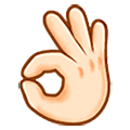 Emoji 👌🏻 Mano Che Fa OK: Carnagione Chiara su Samsung One UI 5.0.