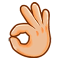 Emoji 👌🏼 Mano Che Fa OK: Carnagione Abbastanza Chiara su Samsung One UI 5.0.