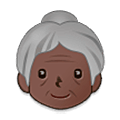 👵🏿 Emoji Anciana: Tono De Piel Oscuro en Samsung One UI 5.0.